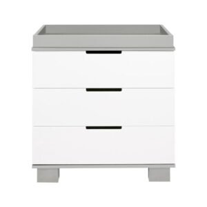 Babyletto Modo 3-Drawer Changer Dresser with Removable Changing Tray, White