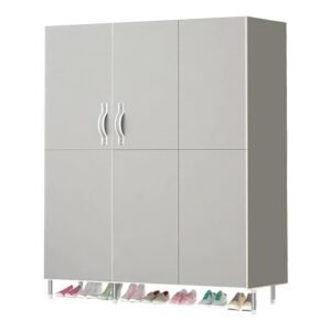 WSZJJ Simple Non Woven Cloth Wardrobe Dust Proof Storage Cabinet Wardrobe Collapsible Wardrobe Closet Furniture