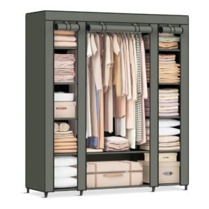 WSZJJ Wardrobe Hangers Home Closet Furniture Bedroom Furniture Cabinet Look Wardrobe Foldable Non-Woven Textiles (Color : B)