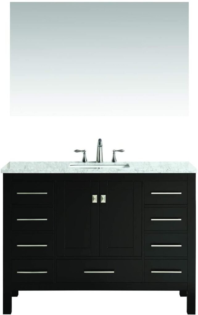Water Creation MANHATTAN36 Manhattan Collection 36-Inch (37-Inch with Countertop) Single Sink Bathroom Vanity Set