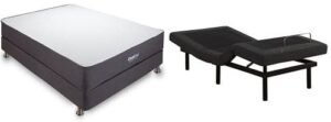 Classic Brands Cool Gel Ventilated Gel Memory Foam 10.5-Inch Mattress with Adjustable Comfort Adjustable Base, Twin XL