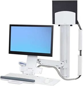 Ergotron 45-271-216 Bright White SV Combo ARM NO WS