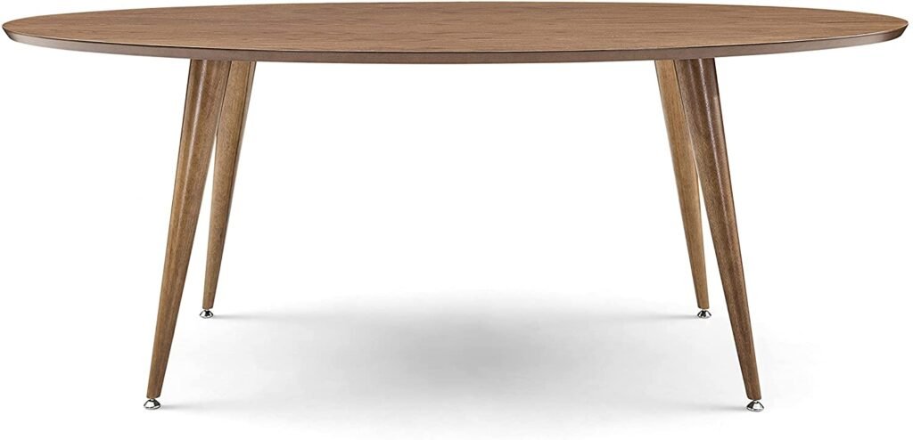 Dining Table Herval Furniture 74x43, 6 Seats, Oval, Solid Wood