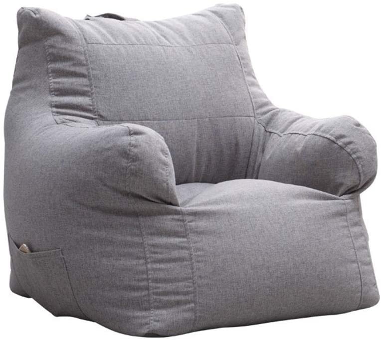 Sofa Chair Foam Filled Bean Bag Multiple Colors with Removable Cover Great for Any Room Washable Super Soft Covers Armchairs (Color : Yellow, Size : 80x78x63)