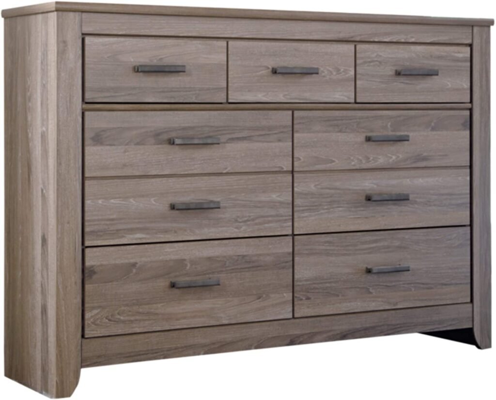 Signature Design by Ashley Furniture-Zelen Dresser-Casual Style-Warm Gray