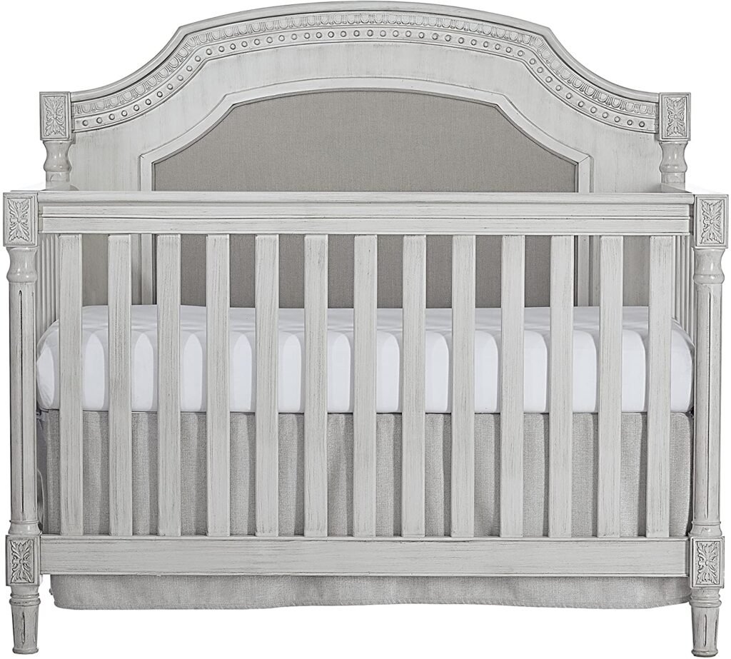 Evolur 837-AM Julienne 5 in 1 Convertible Crib, Antique Grey Mist