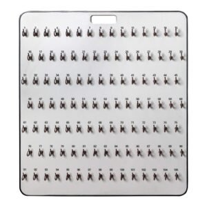 CarBowz EZ Line Key Board Key Organizer with Numbered Self Closing Hooks (105 Hook)