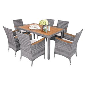 Monarch Specialties 3-Piece Dining Set with 36-Inch Diameter Drop Leaf Table, White