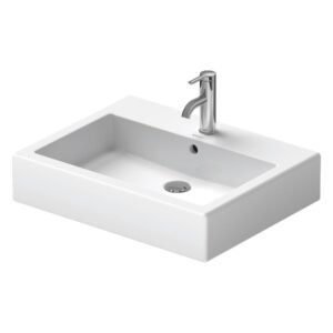 Duravit 454600000 Vero Wall Mount Bathroom Sink with Overflow and Tap Platform