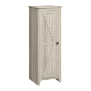 HOMCOM 68''H Traditional Freestanding Kitchen Pantry Cabinet Cupboard with Framed Glass Door, Kitchen Buffet and Hutch Wooden Storage Sideboard with Microwave Counter, White