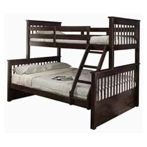 Mission Twin Over Full Bunk Bed Espresso