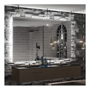 TokeShimi 60 x 36 Inch Backlit Bathroom Mirror LED Lighted Mirror Anti-Fog Wall Mounted Vanity Mirror Large Dimmable Makeup Mirror with Lights (Horizontal/Vertical)