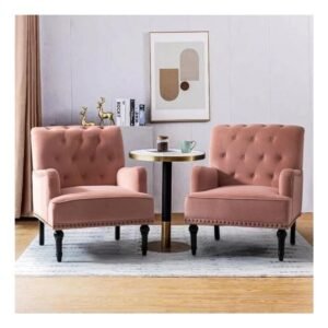 Royal Wingback Velvet Accent Chai